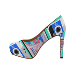 MixTapes & Boomboxes Power Heels - Blush