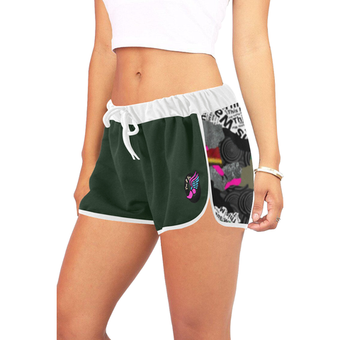 Green Fly Girl CAMO Shorts-Women