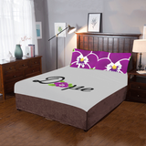 Dope African Violet 3-Piece Bedding Set