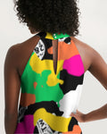 ™️ Neon 2&Fro Camo Women's Halter Dress
