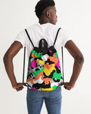™️ Neon 2&Fro Camo Canvas Drawstring Bag