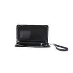 teal burst Clutch / Wristlet