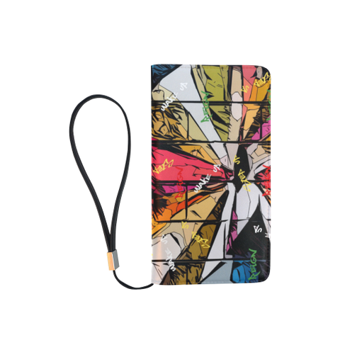 black burst clutch / wristlet