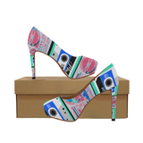 MixTapes & Boomboxes Power Heels - Blush