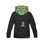Women's - Lime Afro Graffiti Graphic Hoodie