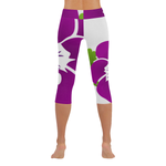 African Violet Low Rise leggings