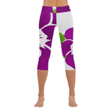 African Violet Low Rise leggings