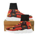 Rap Battle Fiya sock sneakers