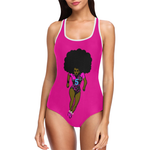 Pink Fly Girl Swimsuit Vest One Piece Swimsuit