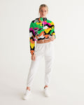 ™️ Neon 2&Fro Camo Women's Cropped Windbreaker