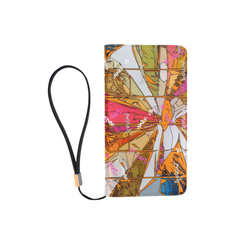 orange burst clutch / wristlet