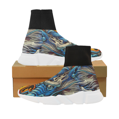 Fire and Ice Mock Sock Shoes