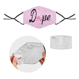 Dope Rose Face Masks w/drawstring AND 2 Filters