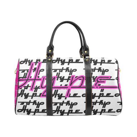 Hype Waterproof Travel Bag/Small (White/Pink)