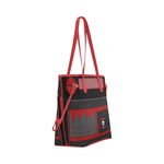 Retro BoomBox Tote (red trim)