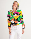 ™️ Neon 2&Fro Camo Women's Cropped Windbreaker