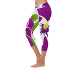 African Violet Low Rise leggings