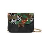 © 2&Fro Green Camo print Small Shoulder Bag