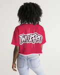2&Fro Red Drip Women's Lounge Cropped Tee