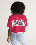 2&Fro Red Drip Women's Lounge Cropped Tee