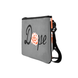 Dope Orange Rose slim clutch