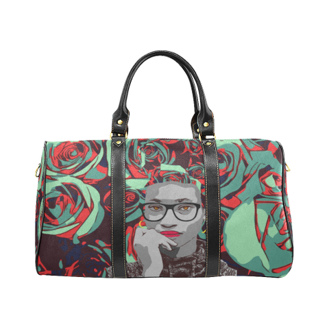 Aqua Rose Travel Bag