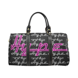 Hype Waterproof Travel Bag/Small (Black/pink)