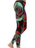 Dope Rose Leggings - Teal
