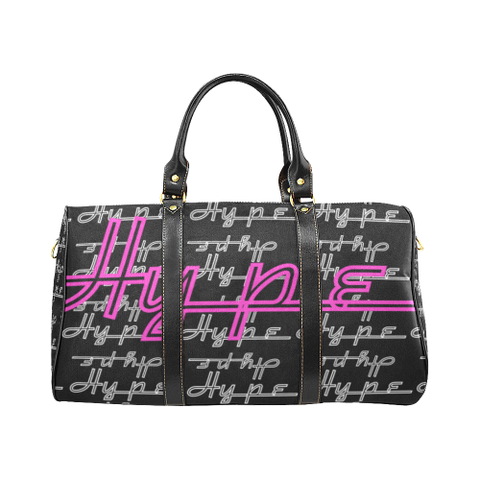 Hype Waterproof Travel Bag/Small (Black/pink)