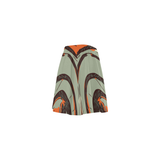 Calypso skater skirt - gray/orange