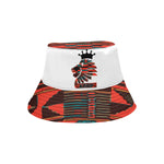 Orange Kente Bucket Hat