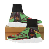Rap Battle - lime sock sneakers