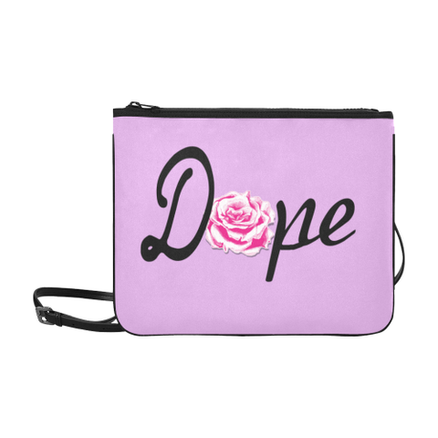 Dope Pink Rose slim clutch