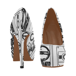 MixTapes & Boomboxes Power Heels - Inside Out