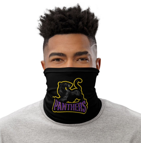 Panther purple gold face covering