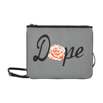 Dope Orange Rose slim clutch