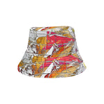 White Signature Burst Bucket Hat