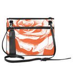 Dope Orange Rose slim clutch