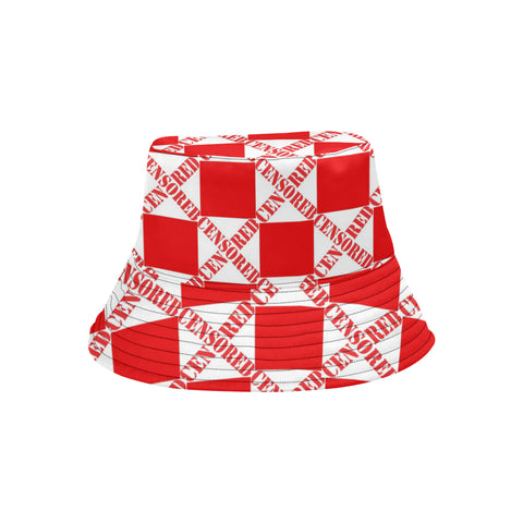 Red Censored Bucket Hat