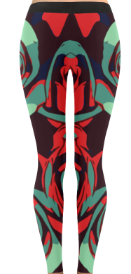 Dope Rose Leggings - Teal