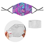 Woke Comic Mask w/Drawstring AND 2 Filters