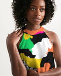 ™️ Neon 2&Fro Camo Women's Halter Dress