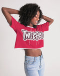 2&Fro Red Drip Women's Lounge Cropped Tee
