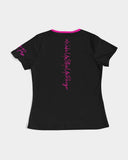 Black Reign Women's Tee (Pink Fury)