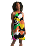™️ Neon 2&Fro Camo Women's Halter Dress