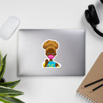 Stop Killing Us (Blond Afro Puff) Bubble-free stickers