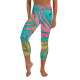 Savage (teal) Yoga Capri Leggings