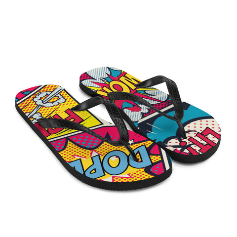 Woke Comic Flip-Flops