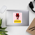 "Savage" (pink) stickers