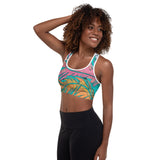 Savage (Teal) Padded Sports Bra